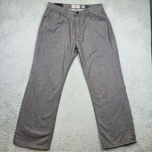 Akdmks Jeans Mens 38 Gray True Fit Size A Lot 009 Straight Denim Grunge 34x31*